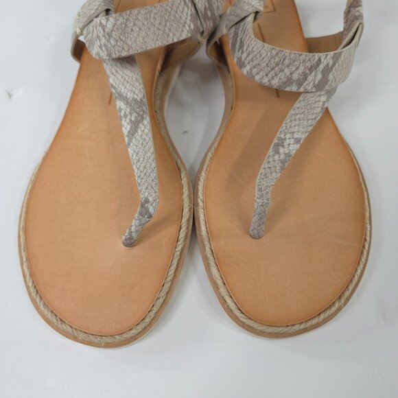 NWOB DOLCE VITA Myra GRAY Snake Print Sandals Women's Size 9 FAUX LEATHER NEW... - Picture 4 of 16